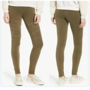 Army Green Nordstrom BP Washed Olive Army Green Leggings Textured Size Medium